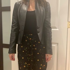 Fitted, leather Yigal Azrouel jacket